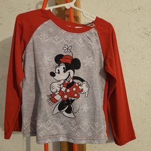 Girls Minnie Mouse Christmas Pajamas